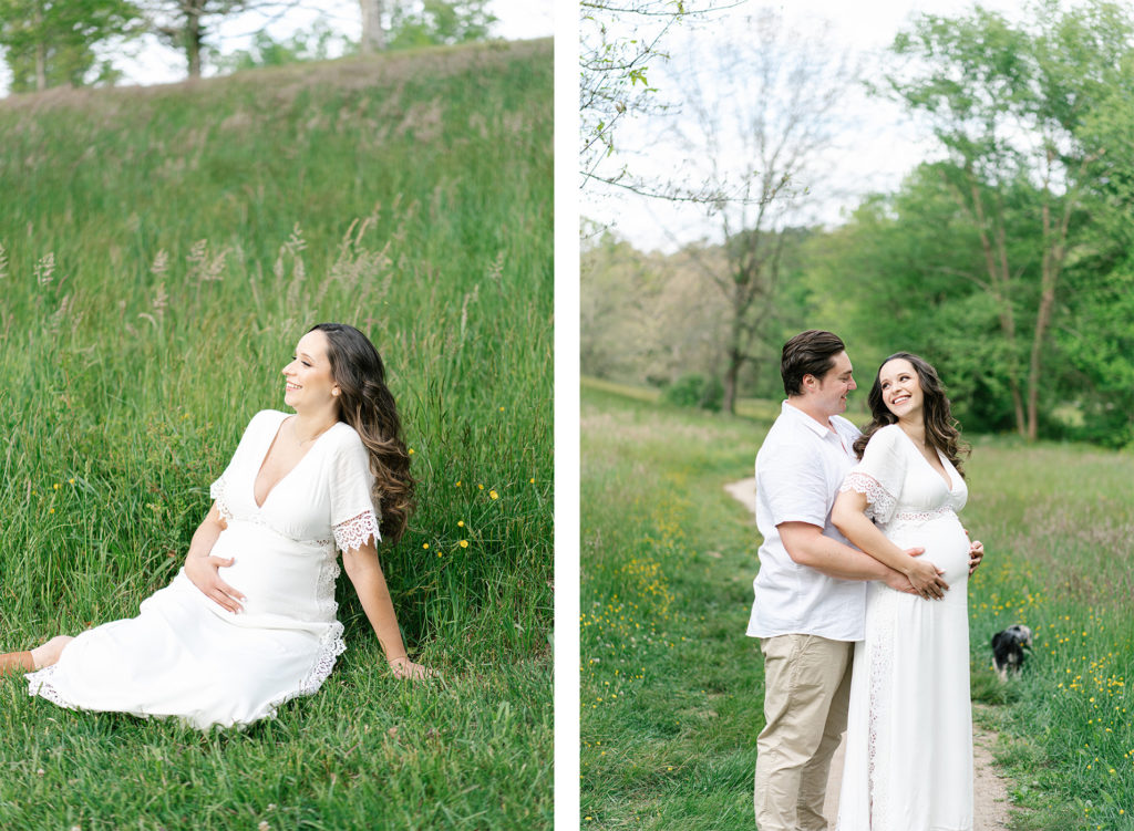 bilmore family photography of couple expecting